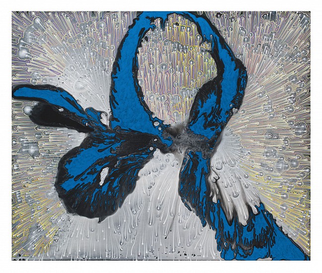 BARBARA TAKENAGA, ELECTRIC BLUE
acrylic on linen