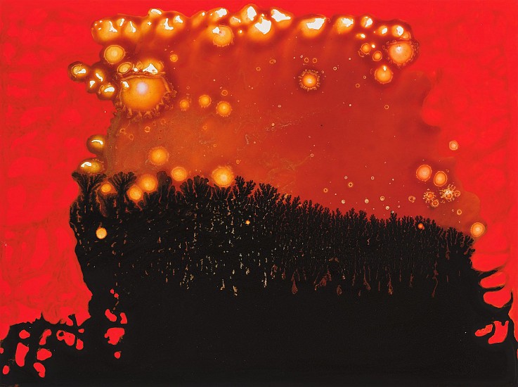 BARBARA TAKENAGA, THE BEAT
acrylic on wood panel