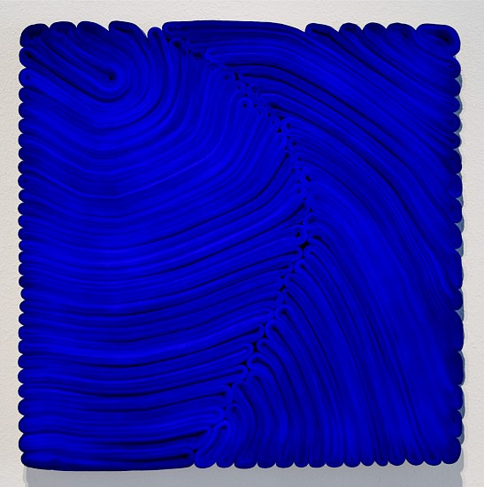 JAE KO, JK2109 B ULTRAMARINE BLUE
rolled paper, colored ink  and glue