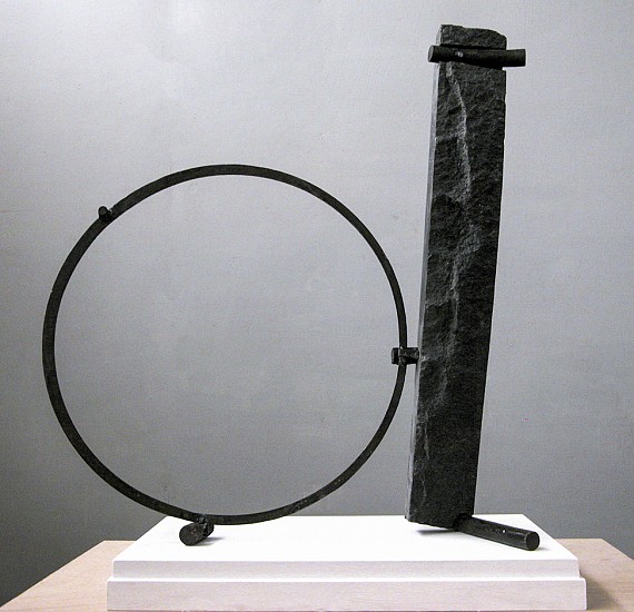 CARL REED, "BRACED RING" SERIES
stone and steel
