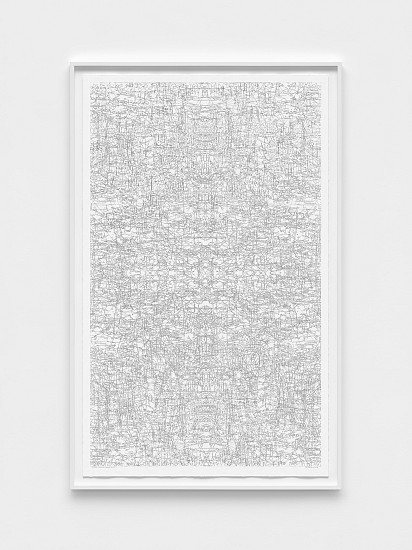 AMY ELLINGSON, SCHEMATIC: FOURFOLD, FLANKING POSITION I
graphite on Rising Stonehenge paper