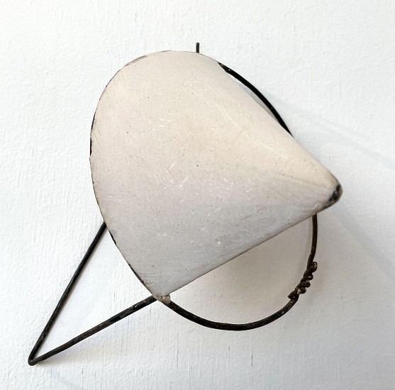 DAVID FOUGHT, ELLIPSE TRIANGLE 1
plaster and metal rod