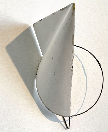 DAVID FOUGHT, ELLIPSE TRIANGLE 3
plaster and metal rod