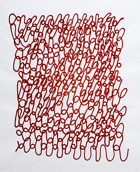 LOUISE BOURGEOIS, CROCHET I, AP 11/13<br />framed  RG OWNED
mixografia print on handmade paper