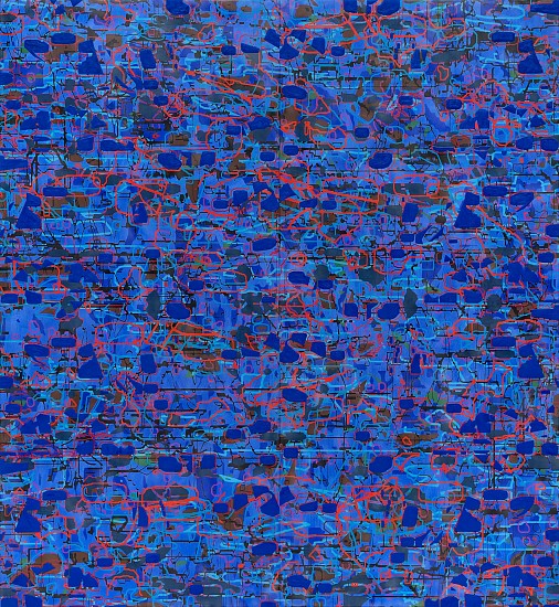 AMY ELLINGSON, LOOP: VARIATION III
oil and encaustic on panel