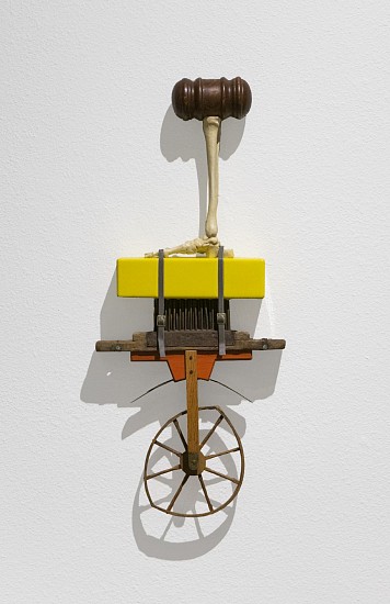 WALTER ROBINSON, TRIBULATION
wood, plastic, found objects, lether