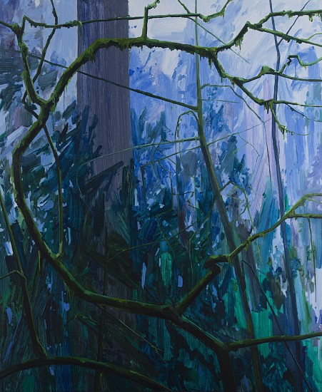 CLAIRE SHERMAN, TREE AND MOSS
oil on canvas