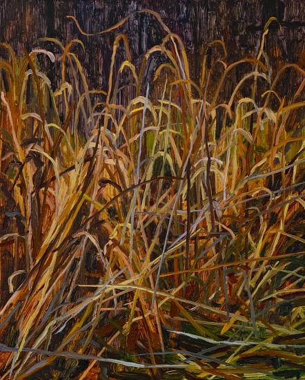 CLAIRE SHERMAN, GRASS
oil on panel