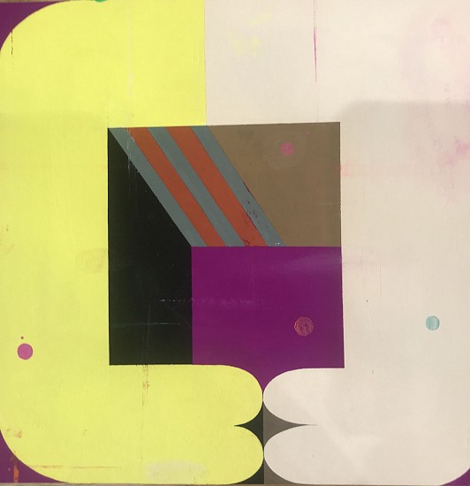 DEBORAH ZLOTSKY, COUPLE: YELLOW AND LIGHT PEACH
acrylic gouache on paper, framed