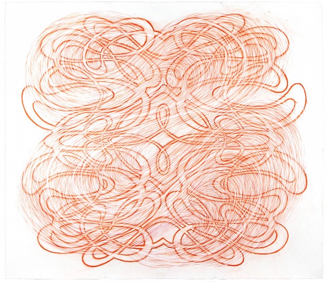 LINDA FLEMING, RED SINUE
Nu pastel, colored pencil on rag paper