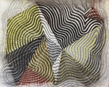 fleming yellow and grey waves