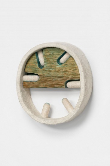 STEPHANIE ROBISON, SKY WHEEL
wood and wool