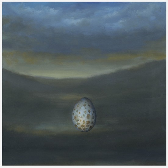 DAVID KROLL, LANDSCAPE (EGG, 2)
oil on copper