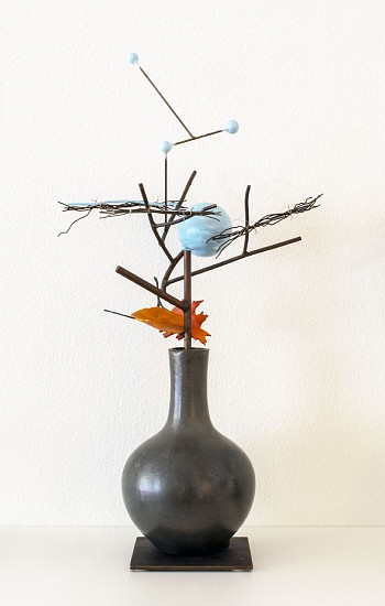 DAVID KIMBALL ANDERSON, WINTER STRAW
painted steel and bronze with wire