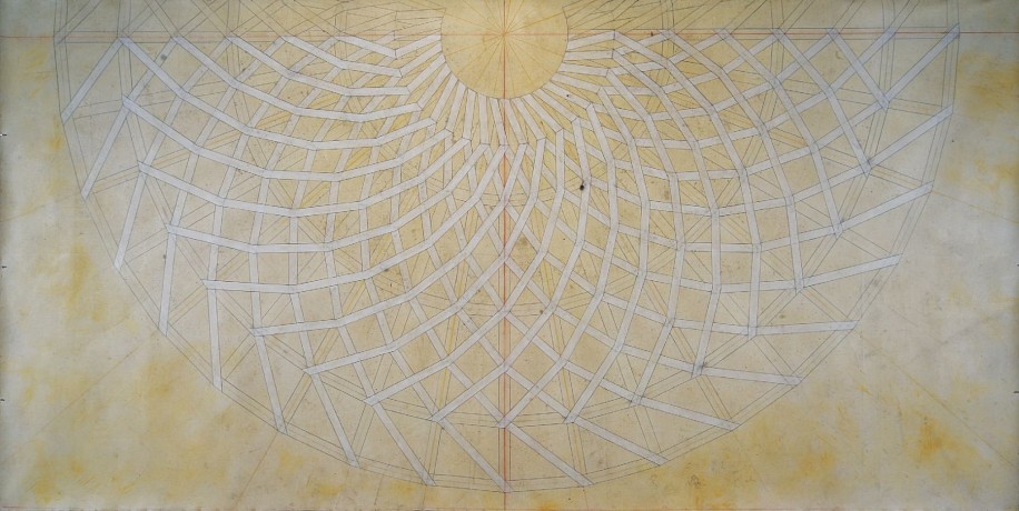 LINDA FLEMING, TEMPLATE
graphite and pigment on canvas