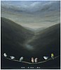DAVID KROLL, LANDSCAPE (SEVEN BIRDS)
oil on linen