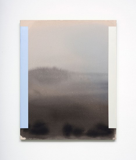 MARCELYN MCNEIL, KING'S BLUE CUT
oil and ink on raw canvas