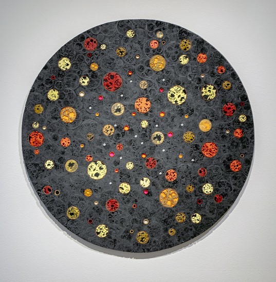 TERRY MAKER, LACE MAP OF THE KNOWN WORLD
mixed media